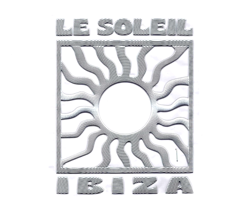 "Silver Sun-Soler Decorative heat transfer logo"