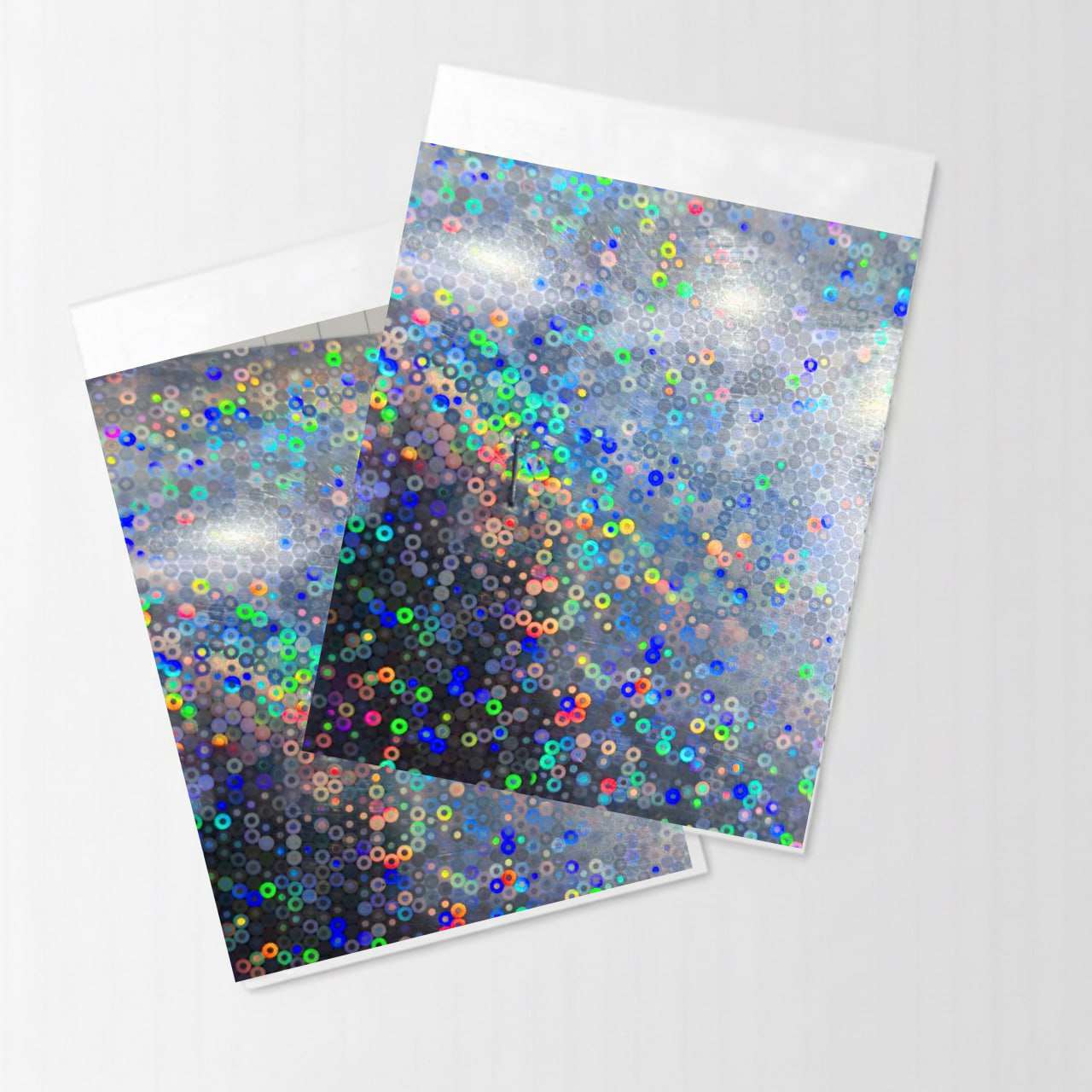 Silver Color Sequence Design Metallic Vinyl