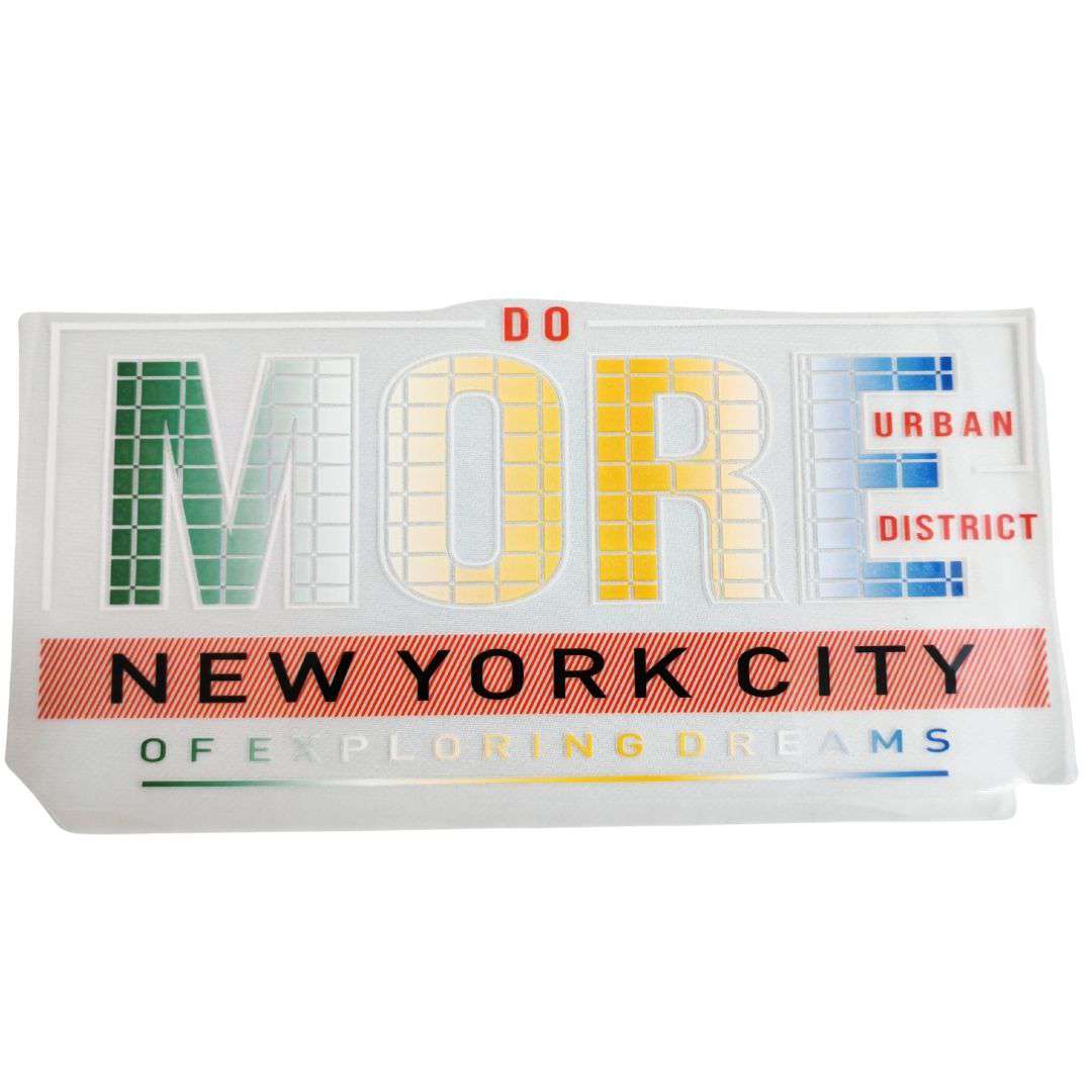 More Urban District New York City Design  - DTF Emboss Sticker