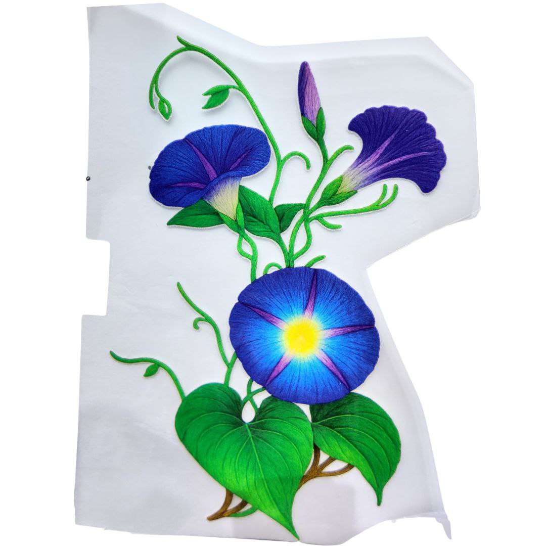 Flower Style 9 Girls DTF Emboss Sticker