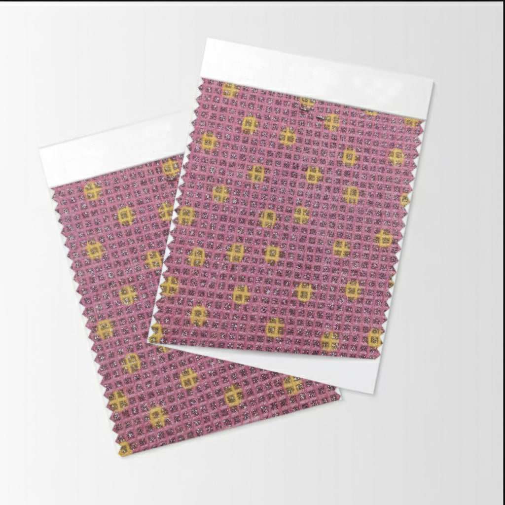 Textured Fabric Glitter Heat Transfer Vinyl (Pink Color)