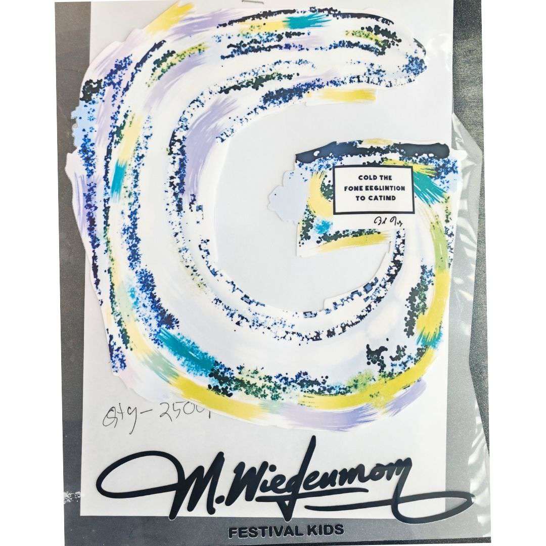 Big G (Cold The Fone Eeglintion To Catimd) Design - DTF Glitter Emboss  Sticker