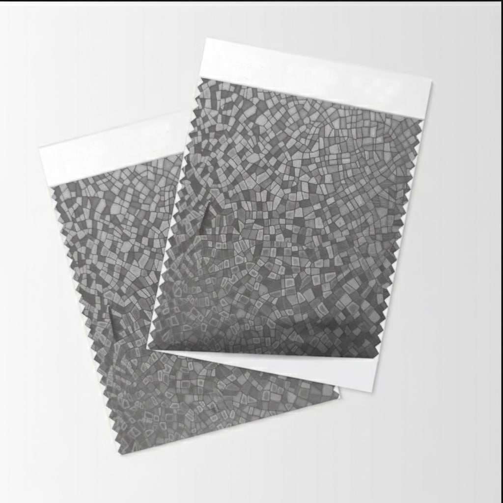 .05mm Mosaic Pattern Design Vampire Silver Color High-density Vinyl