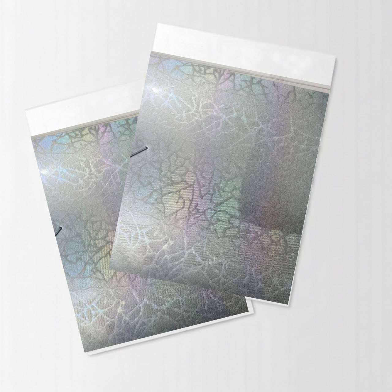 Silver Multi Color Thunder PU Vinyl