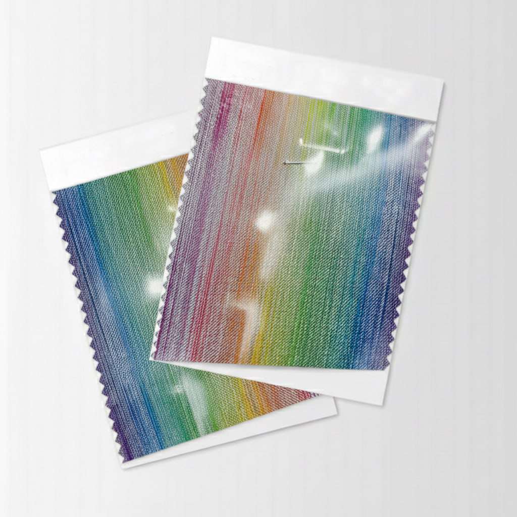 Silk Thread Design Multi Color PU Vinyl