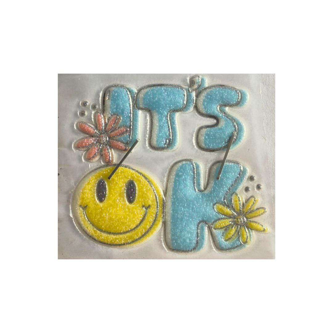 Its's Ok TPU Glitter Logo