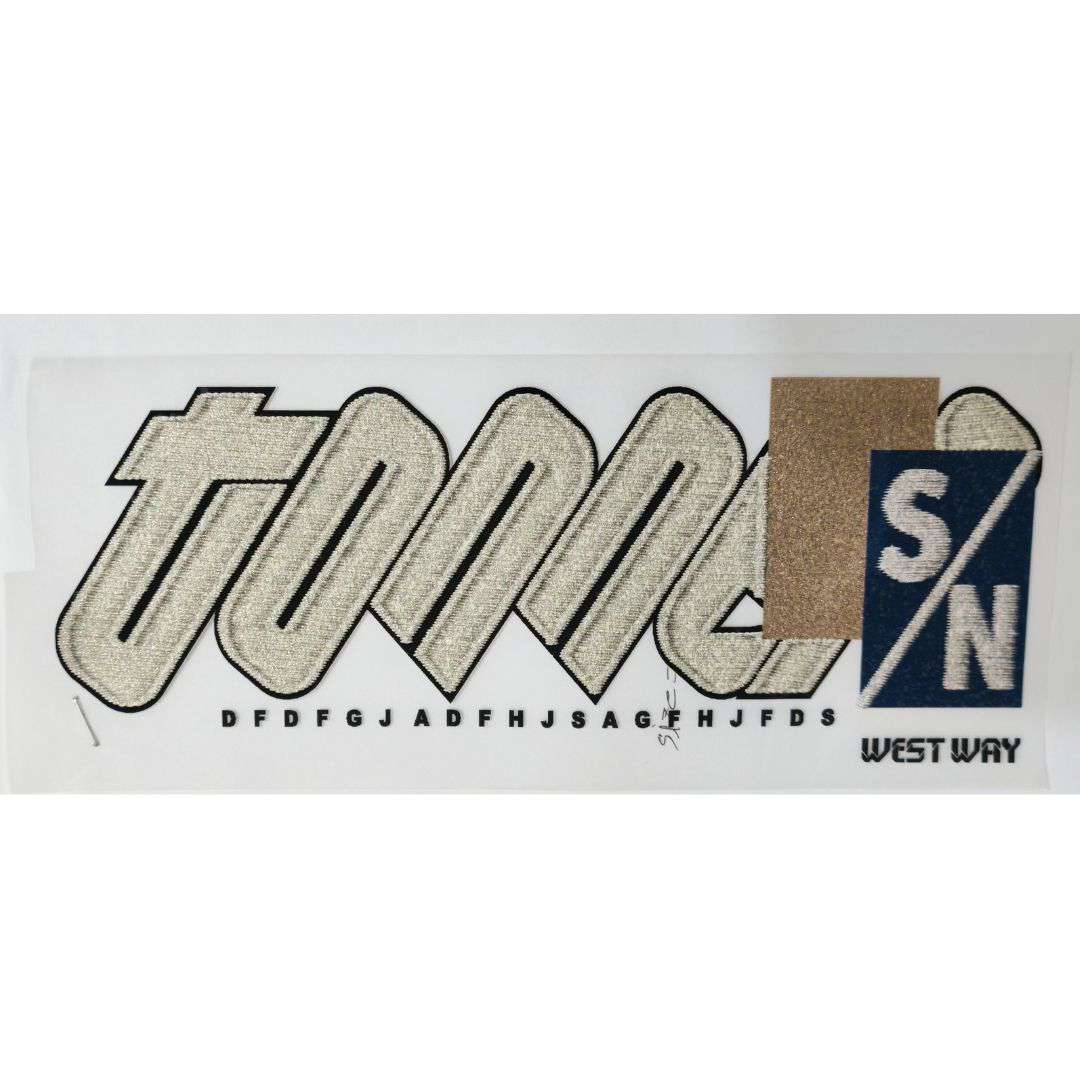 S/N West Way Design - DTF Glitter Emboss Sticker